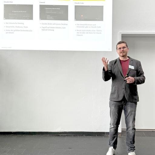 Bernhard Brück zeigte, dass Claude weitaus mehr ist als ein Chat-Client