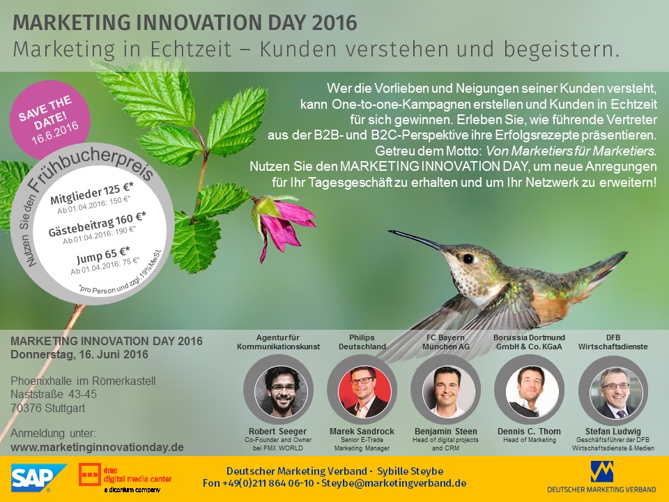Marketing Innovation Day 2016 Flyer