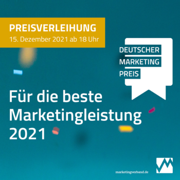 Preisverleihung Deutscher Marketing Preis 2021